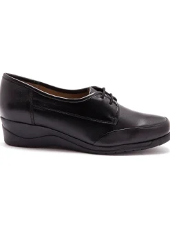Derbies à lacets grande largeur cuir