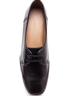Derbies à lacets grande largeur cuir