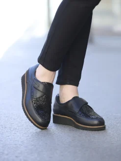 Derbies à scratch tout cuir