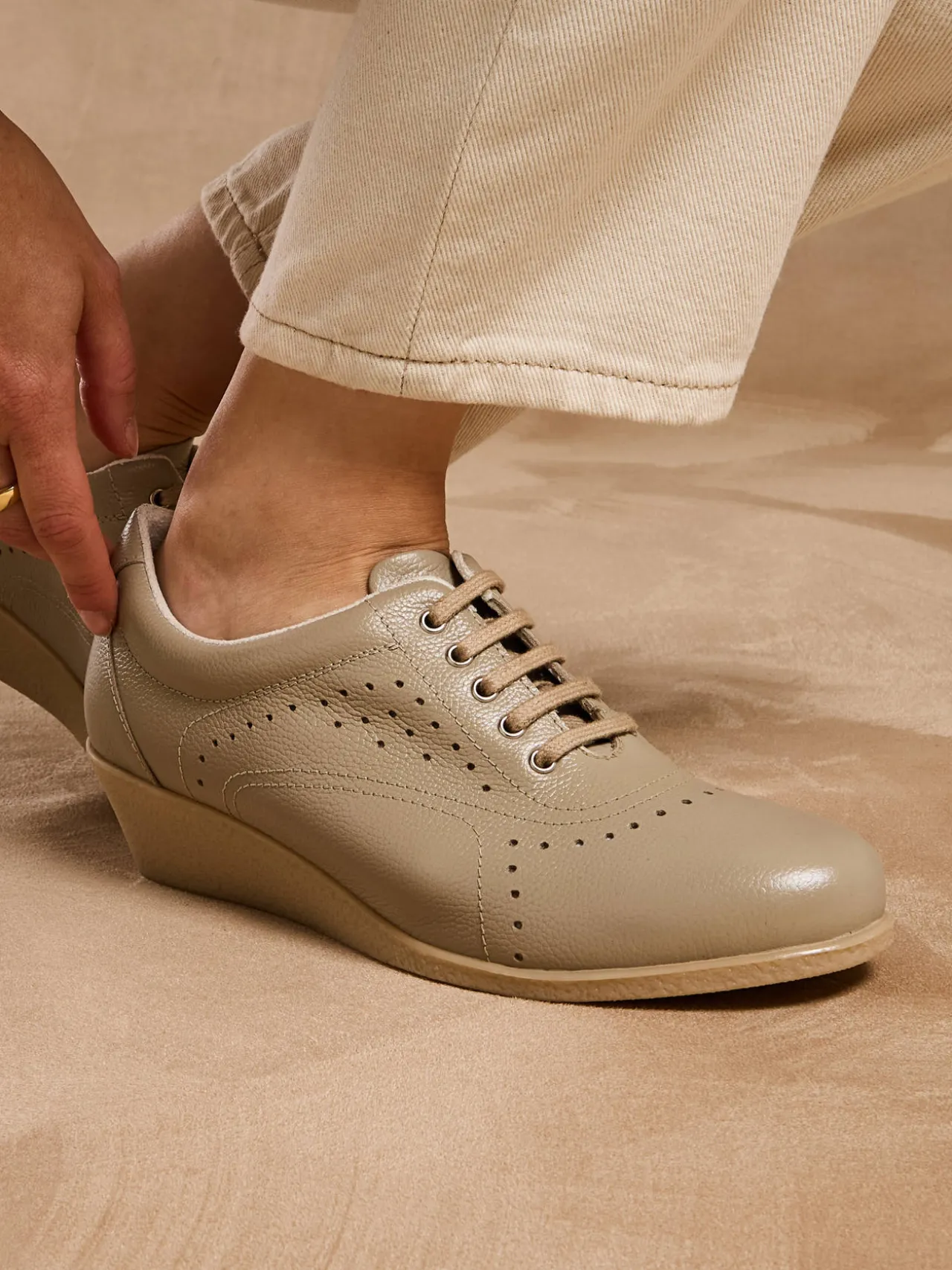 Derbies cuir à lacets