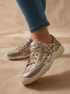 Derbies cuir motifs brillants