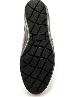 Derbies détails métallisés zip et lacets