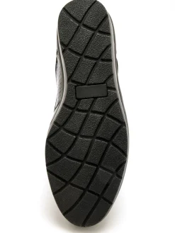 Derbies détails métallisés zip et lacets