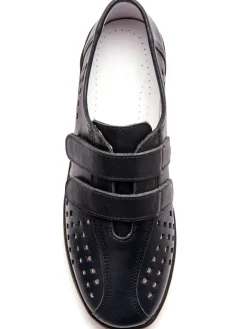 Derbies scratchées à semelle amovible