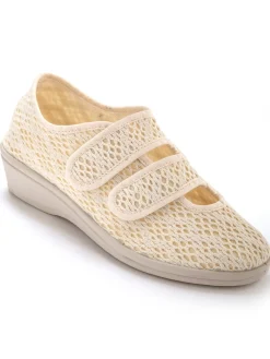 Derbies souples toile et éponge