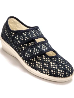 Derbies souples toile et éponge