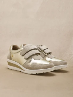 Derbies tout cuir à scratchs