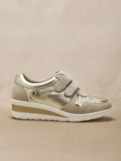 Derbies tout cuir à scratchs