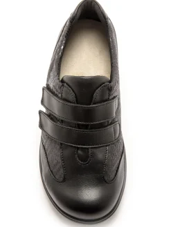 Derbies ultra larges 2 pattes scratchs