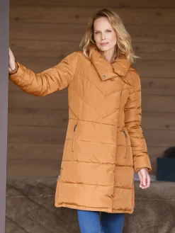 Doudoune matelassée col montant