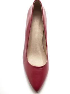 Escarpins cuir à talon