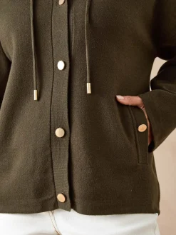 Gilet à capuche en maille milano