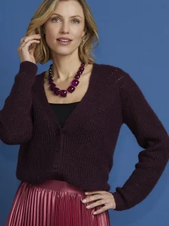 Gilet avec laine et mohair