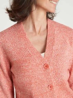 Gilet classique en maille chinée