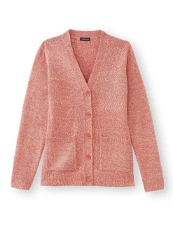 Gilet classique en maille chinée