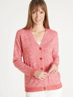 Gilet classique en maille chinée