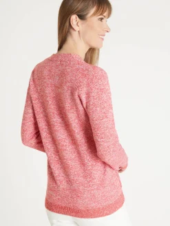 Gilet classique en maille chinée