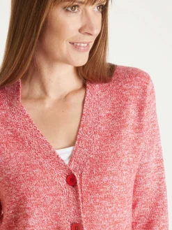 Gilet classique en maille chinée