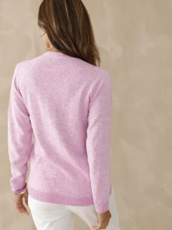 Gilet classique en maille chinée