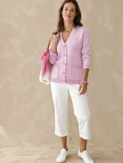 Gilet classique en maille chinée