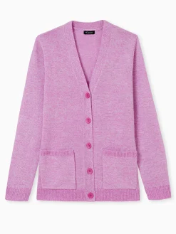 Gilet classique en maille chinée