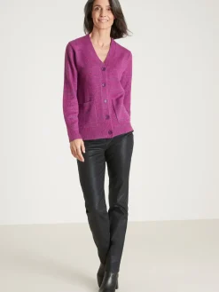 Gilet classique en maille chinée