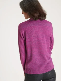 Gilet classique en maille chinée