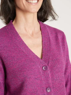 Gilet classique en maille chinée