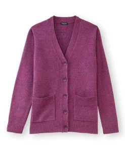 Gilet classique en maille chinée