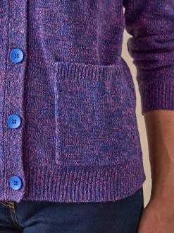 Gilet classique en maille chinée