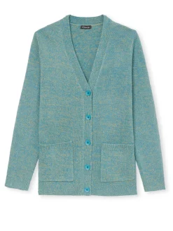 Gilet classique en maille chinée