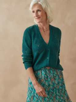 Gilet en côtes perlées