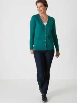 Gilet encolure V 50% laine mérinos