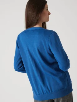 Gilet encolure V 50% laine mérinos