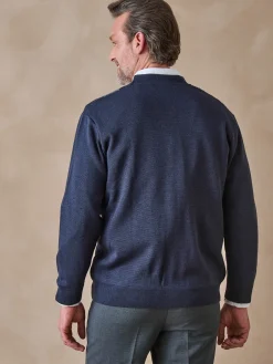 Gilet jacquard avec laine