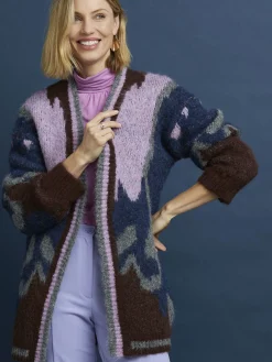 Gilet maille jacquard avec laine