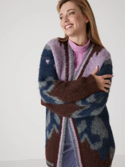 Gilet maille jacquard avec laine