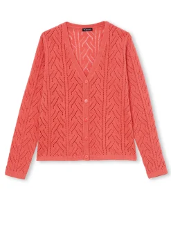 Gilet maille point fantaisie avec laine