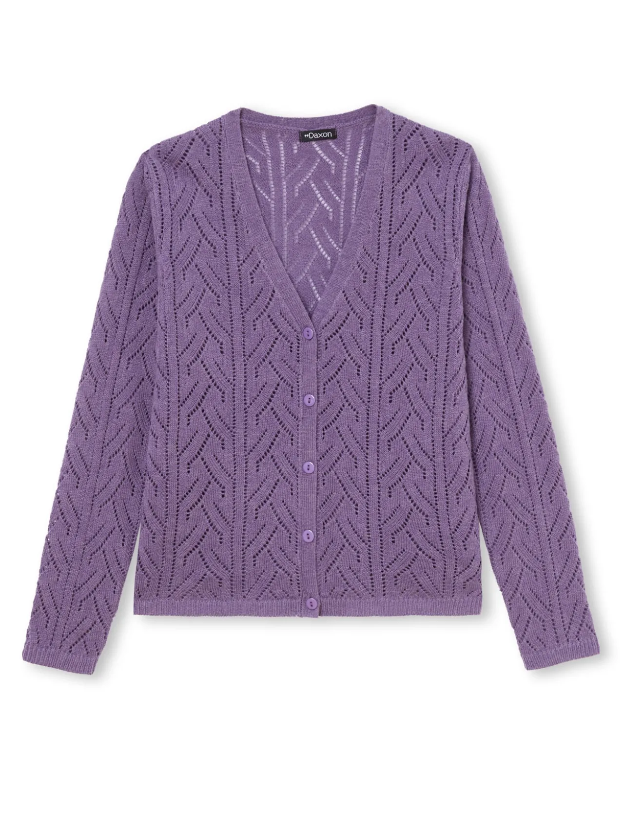 Gilet maille point fantaisie avec laine