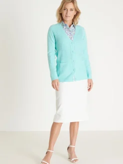 Gilet manches longues point ajouré