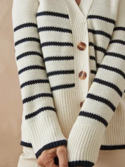 Gilet rayé manches longues