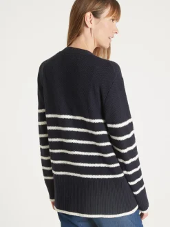 Gilet rayé manches longues