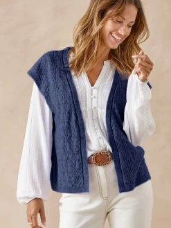 Gilet sans manches avec laine