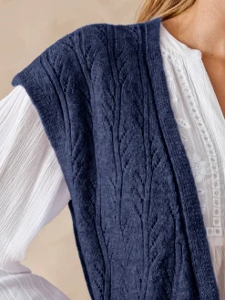 Gilet sans manches avec laine