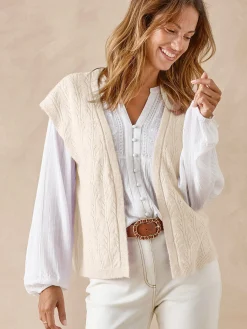 Gilet sans manches avec laine