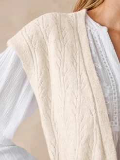 Gilet sans manches avec laine