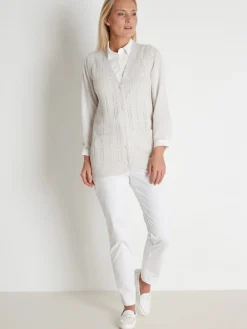 Gilet sans manches point ajouré