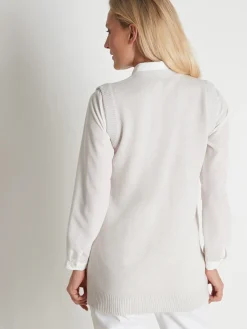 Gilet sans manches point ajouré