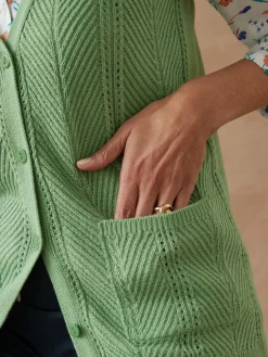 Gilet sans manches point ajouré