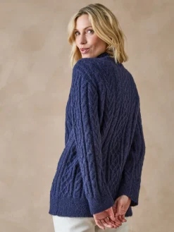 Gilet zippé col montant avec laine